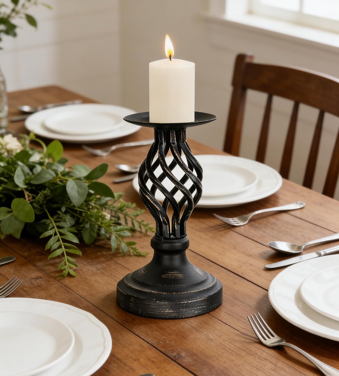 Vintage Metal Candle - View 5