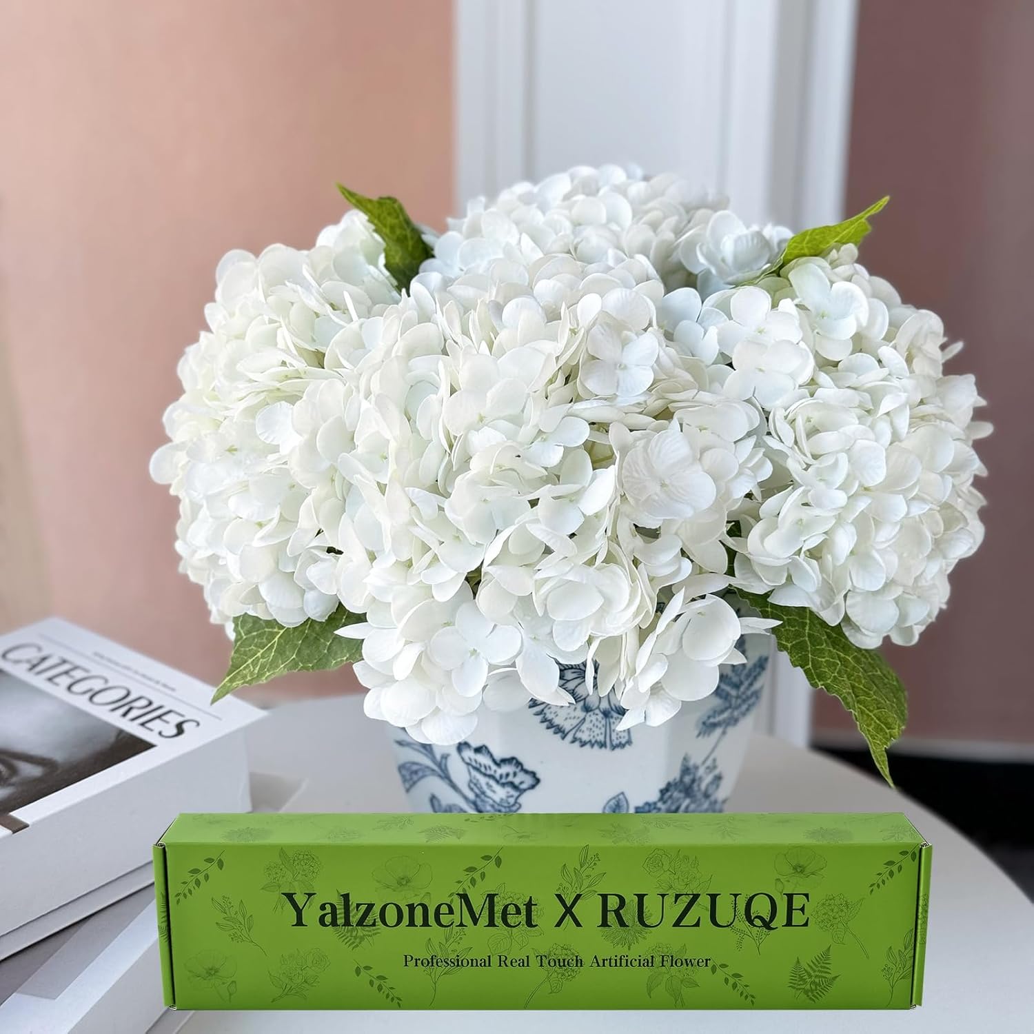 Beige Artificial Plant — 21" — White
