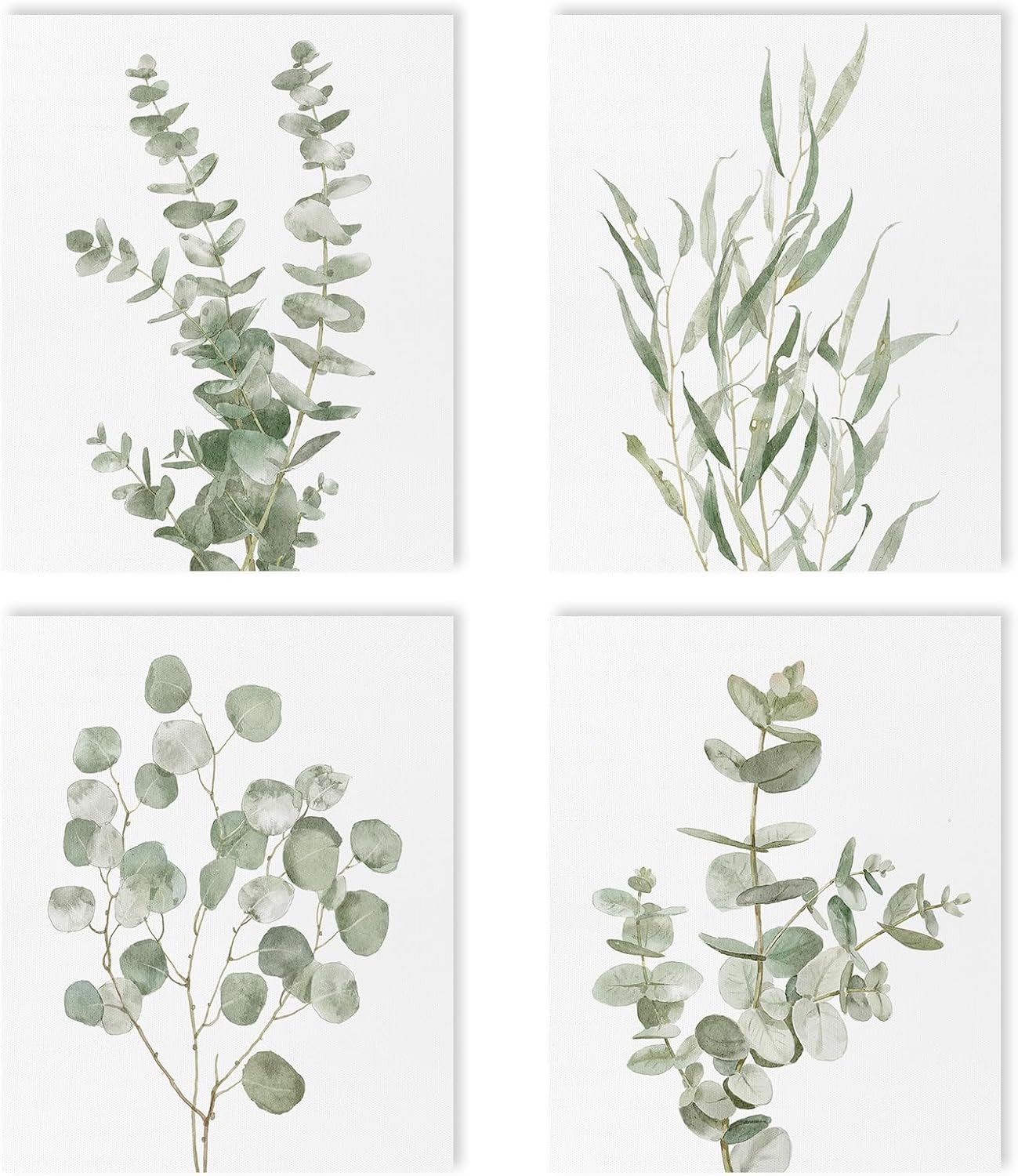 Boho Beige Framed Wall Art — 12" — Botanical Canvas