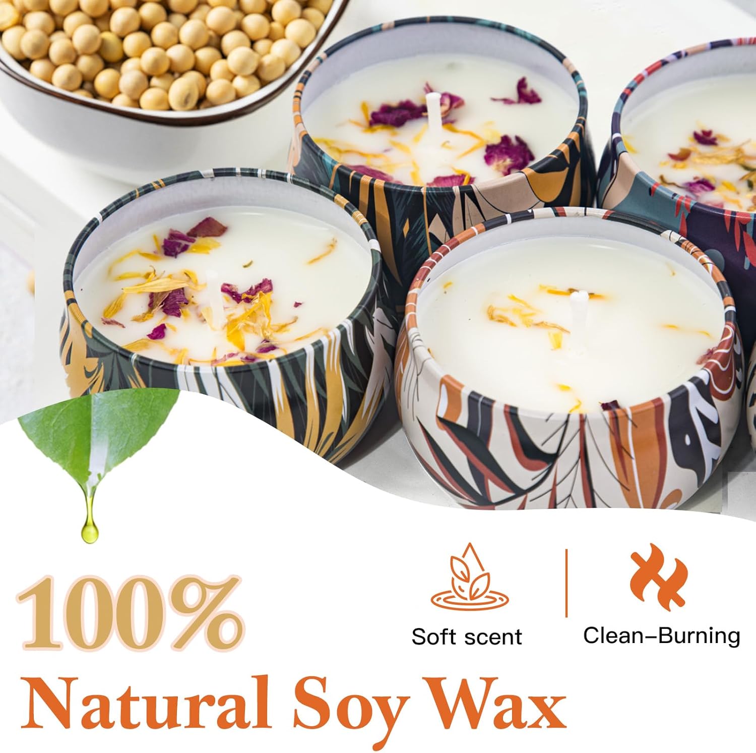 Soy Wax Wax Scented Candle - View 3