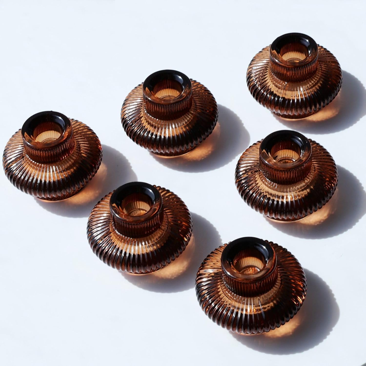 Brown Candle — Set of 6 — Brown