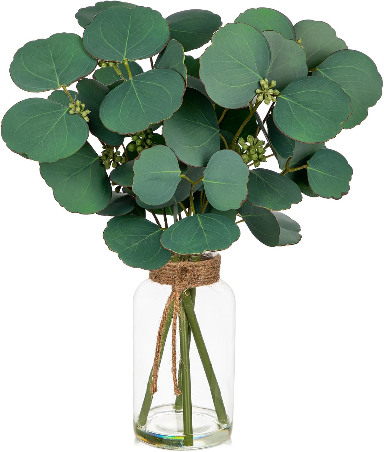 Farmhouse Black Artificial Plant — 14" — Dark Green