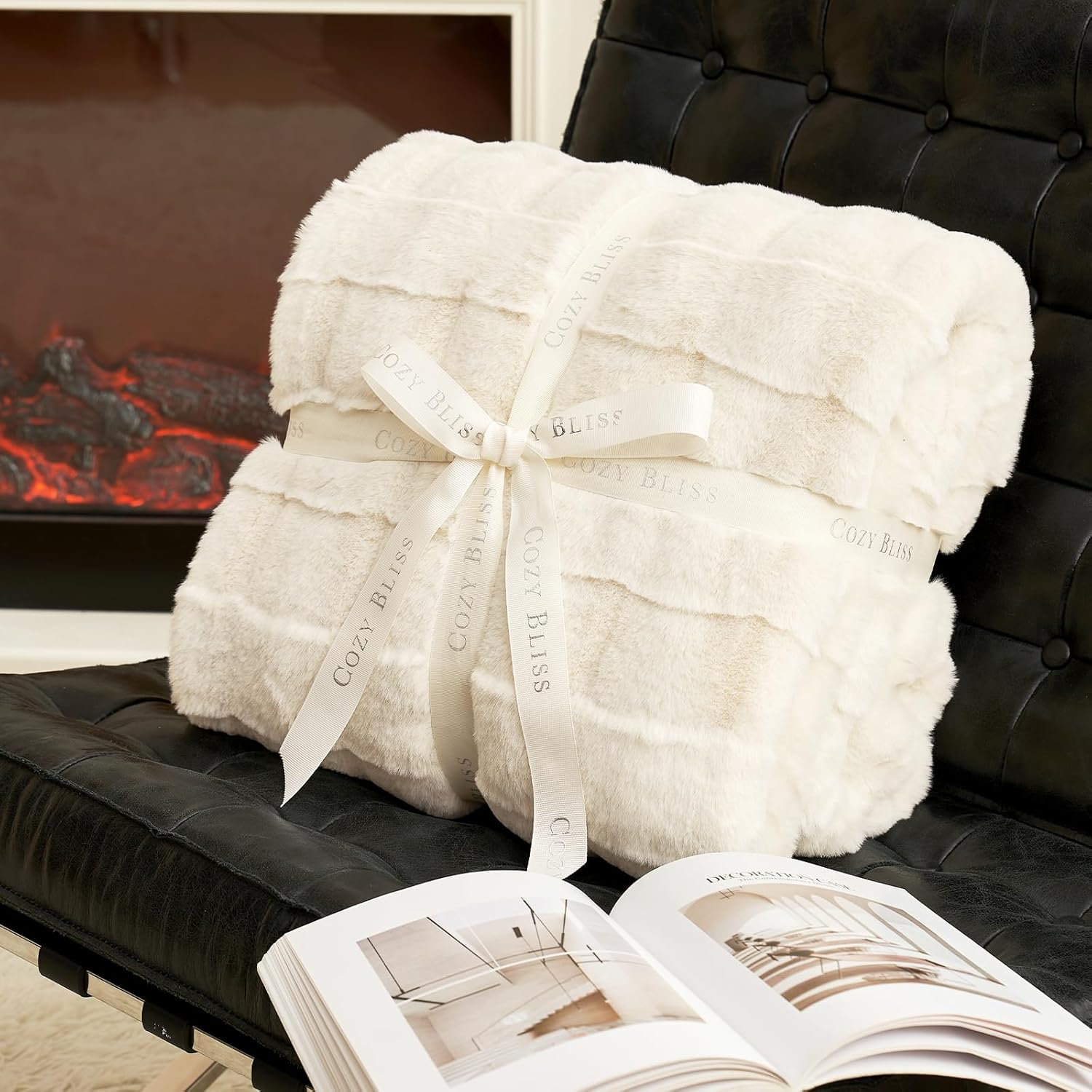 Beige Throw Pillow — 60" - View 4