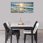 Framed Modern Blue Canvas Wall Art — 16" - View 4