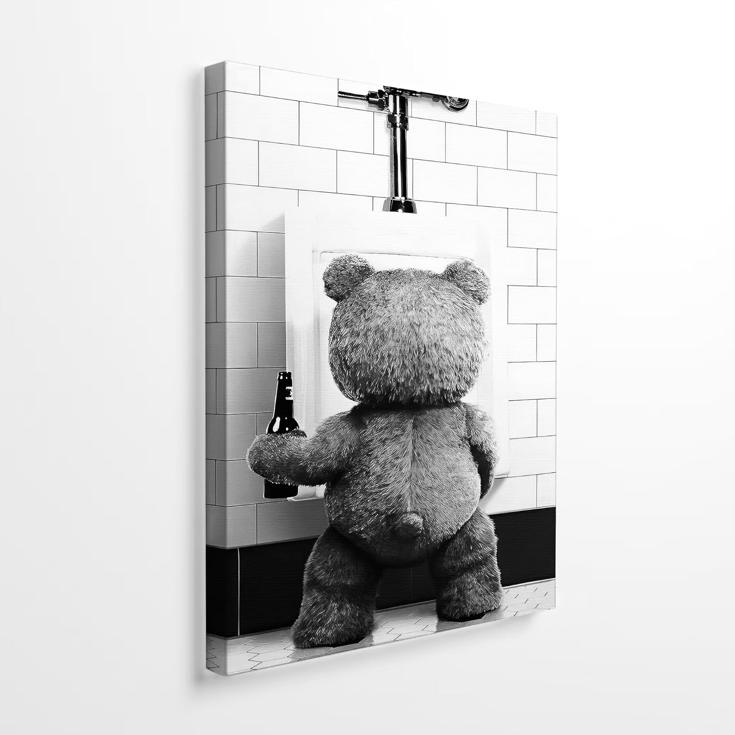 Black Canvas Wall Art — 10" — Black and white