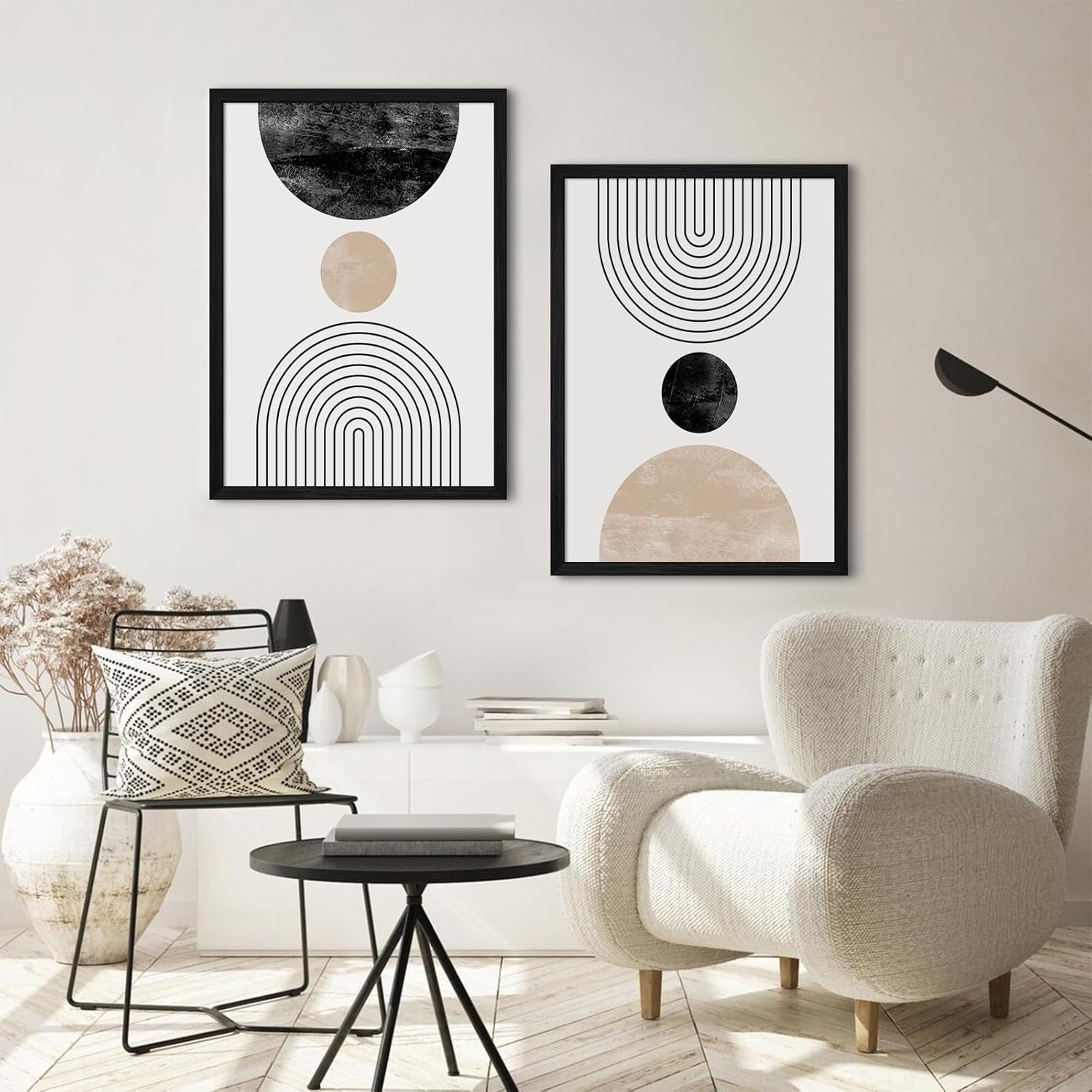 Framed Boho Blue Wall Art Print — 24" - View 3