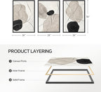 Framed Modern Beige Wall Decor — 24" - View 8