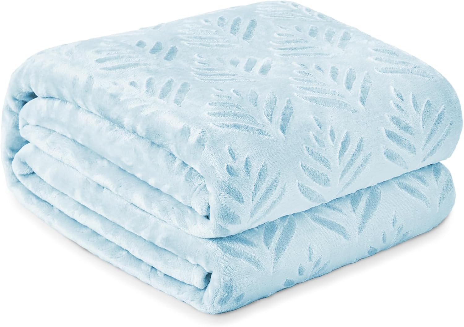Black Throw Pillow — 50" — Ice Blue