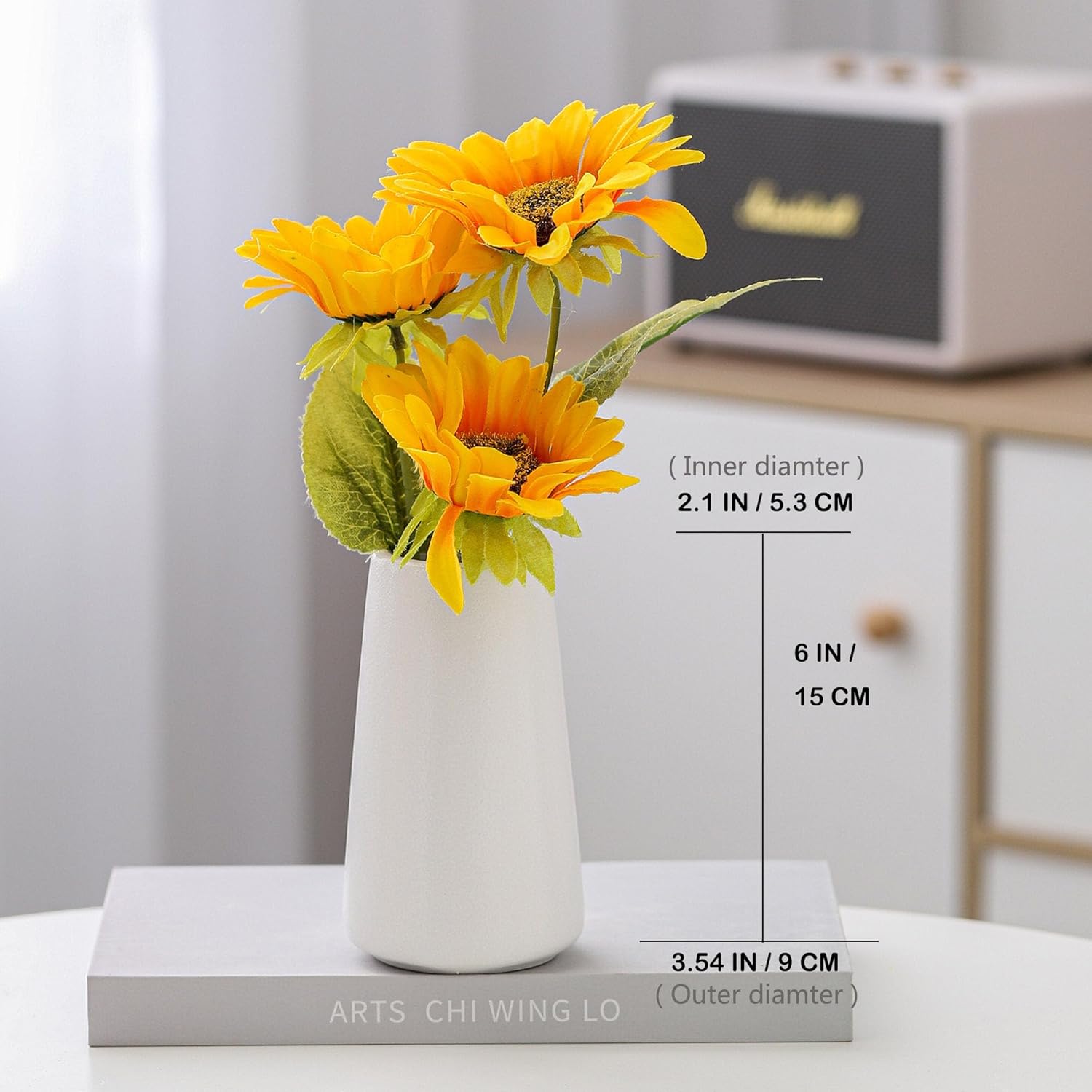 Boho Beige Flower Vase - View 4