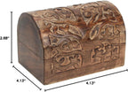 Handcrafted Brown Storage Basket — 6" - View 6