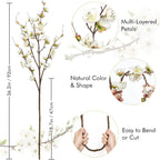 Beige Artificial Flowers — 36" - View 6