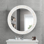 Framed White Round Mirror — 24" - View 6