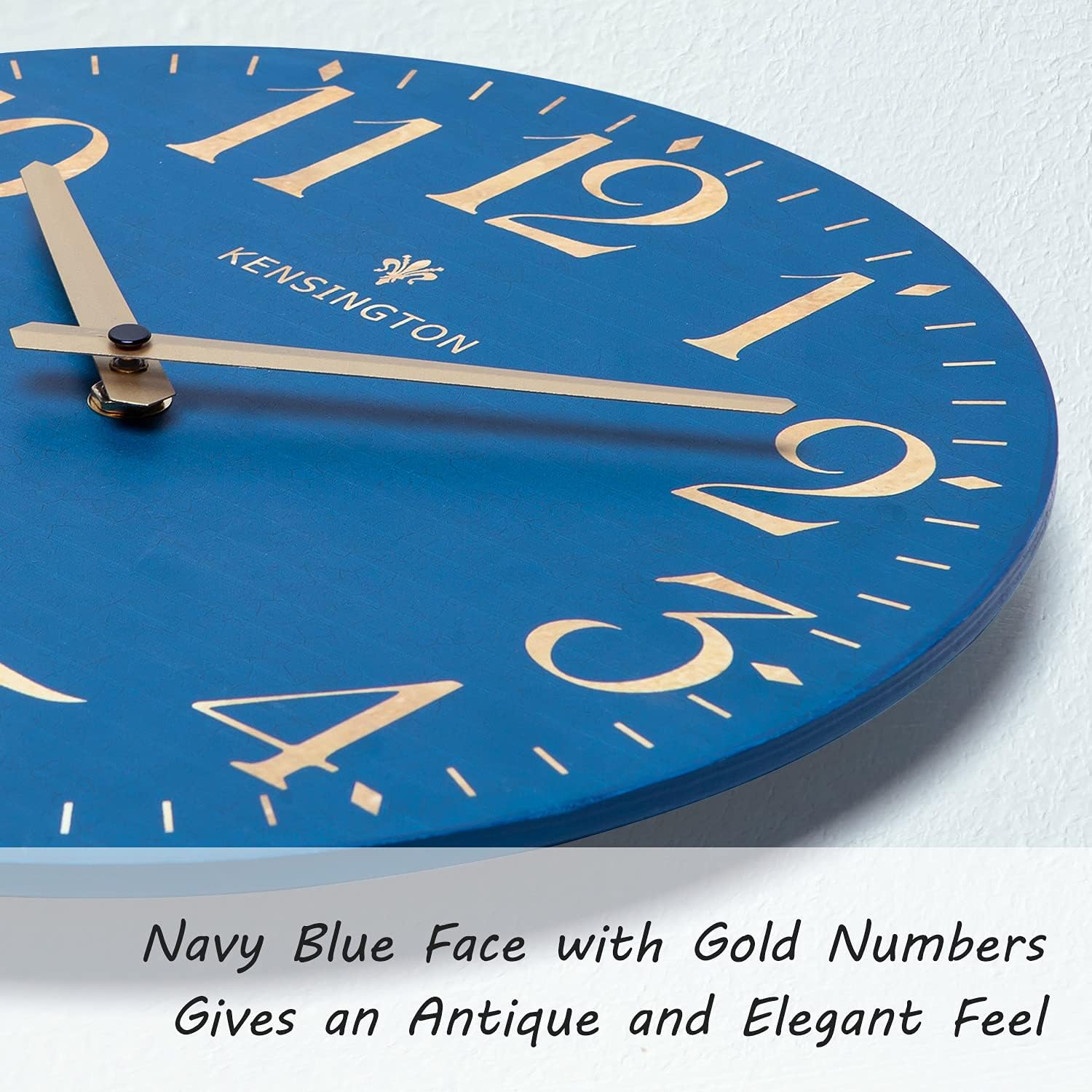Battery Operated Beige Wall Clock — 12" - View 4