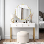 Luxe Black Round Mirror — 24" - View 4
