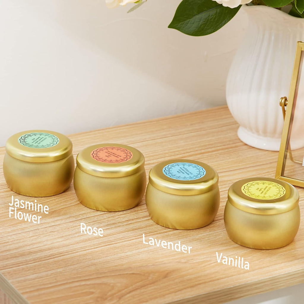 Soy Wax Metal Scented Candle - View 3