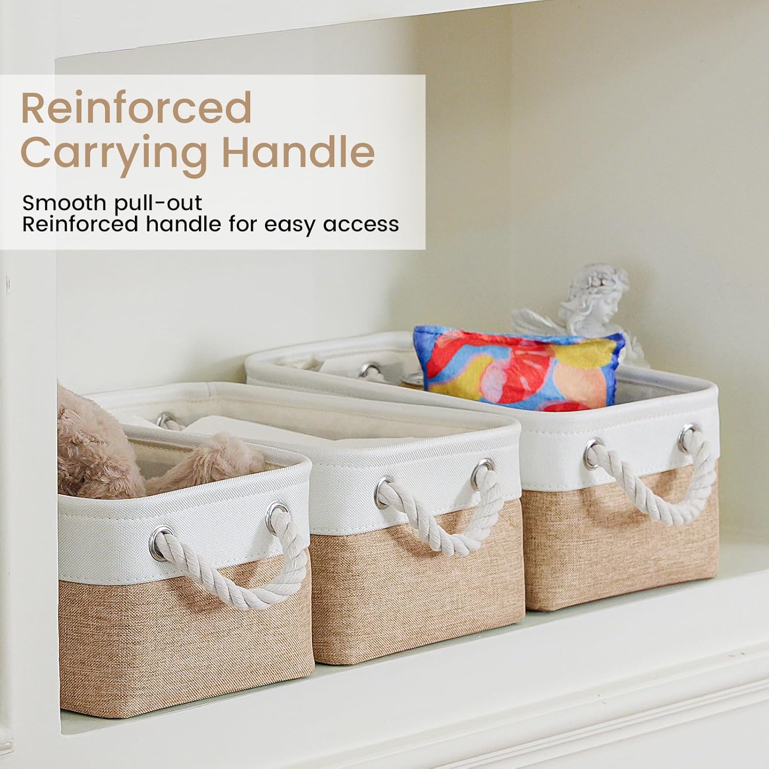 Beige Storage Bin — 2" - View 3