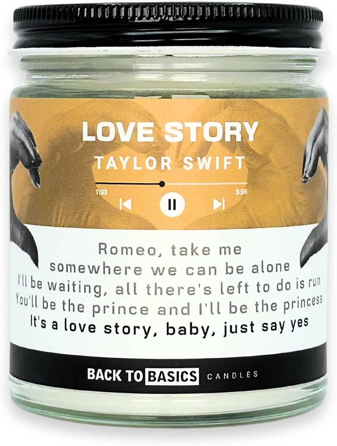 Soy Wax Scented Candle — Love Story - T.S.