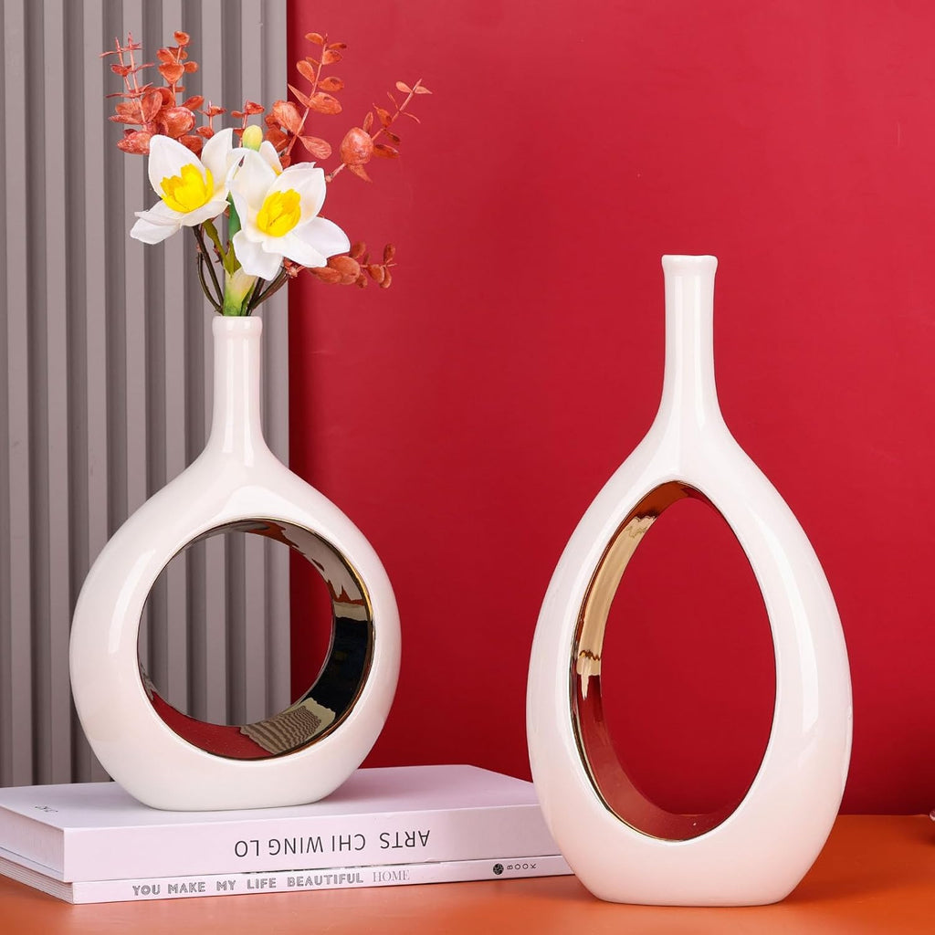 Farmhouse Beige Flower Vase - View 8