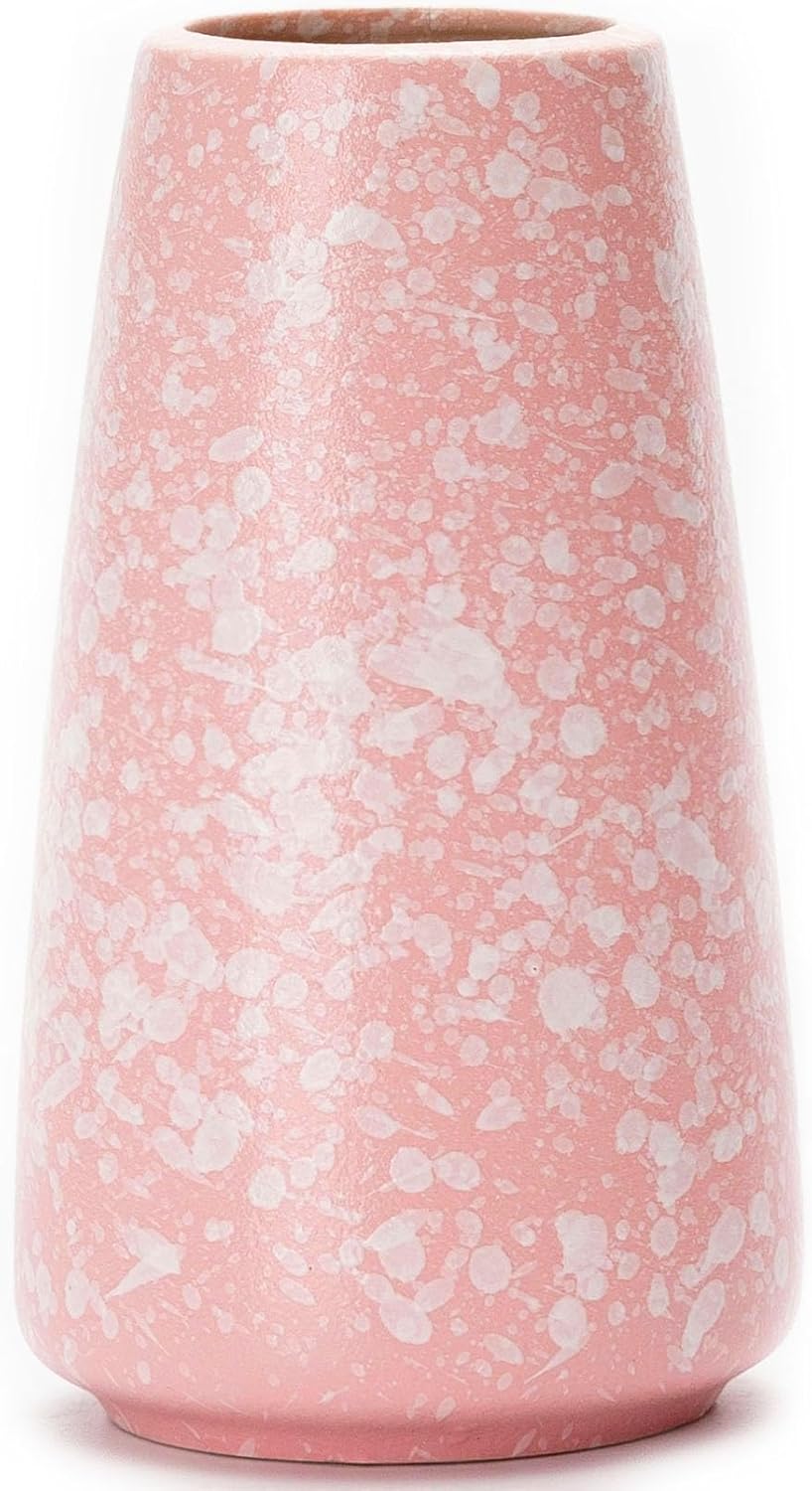 Boho Beige Flower Vase — Snowflake Pink