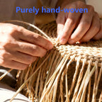 Boho Beige Woven Basket — 14" - View 4