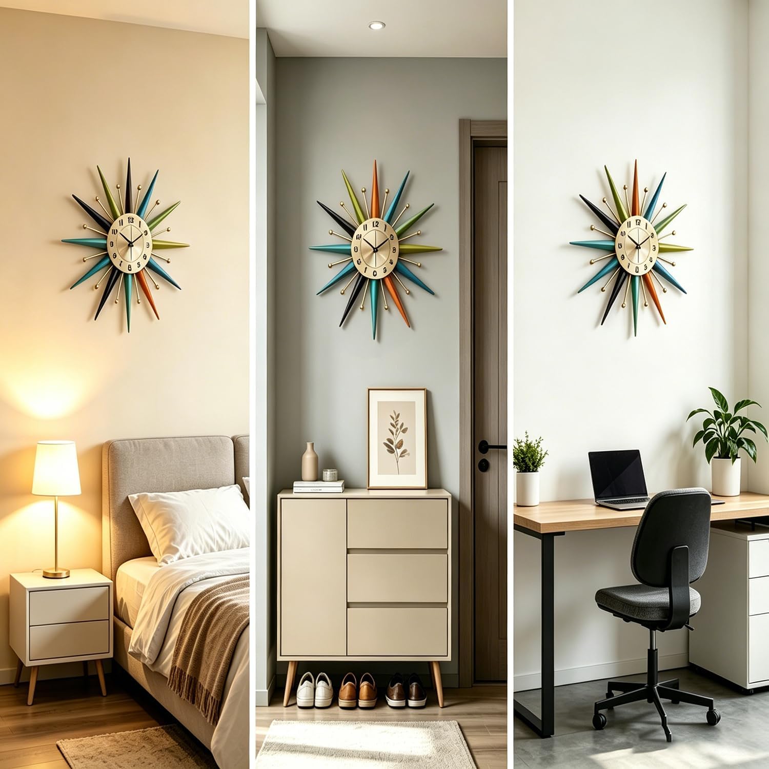 Luxe Metal Wall Clock — 22" - View 4