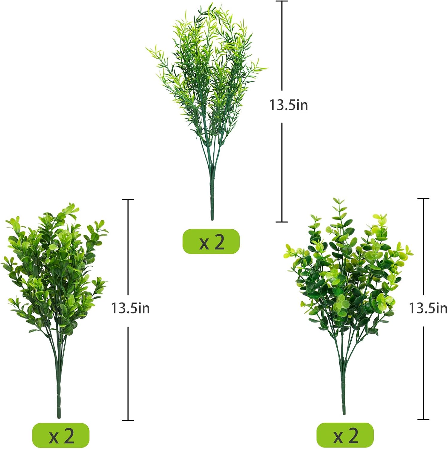 Green Artificial Plant - View 2