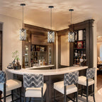 Round Luxe Black Chandelier - View 7
