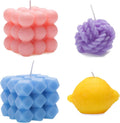 Scented Blue Candle Set — Lemon pack