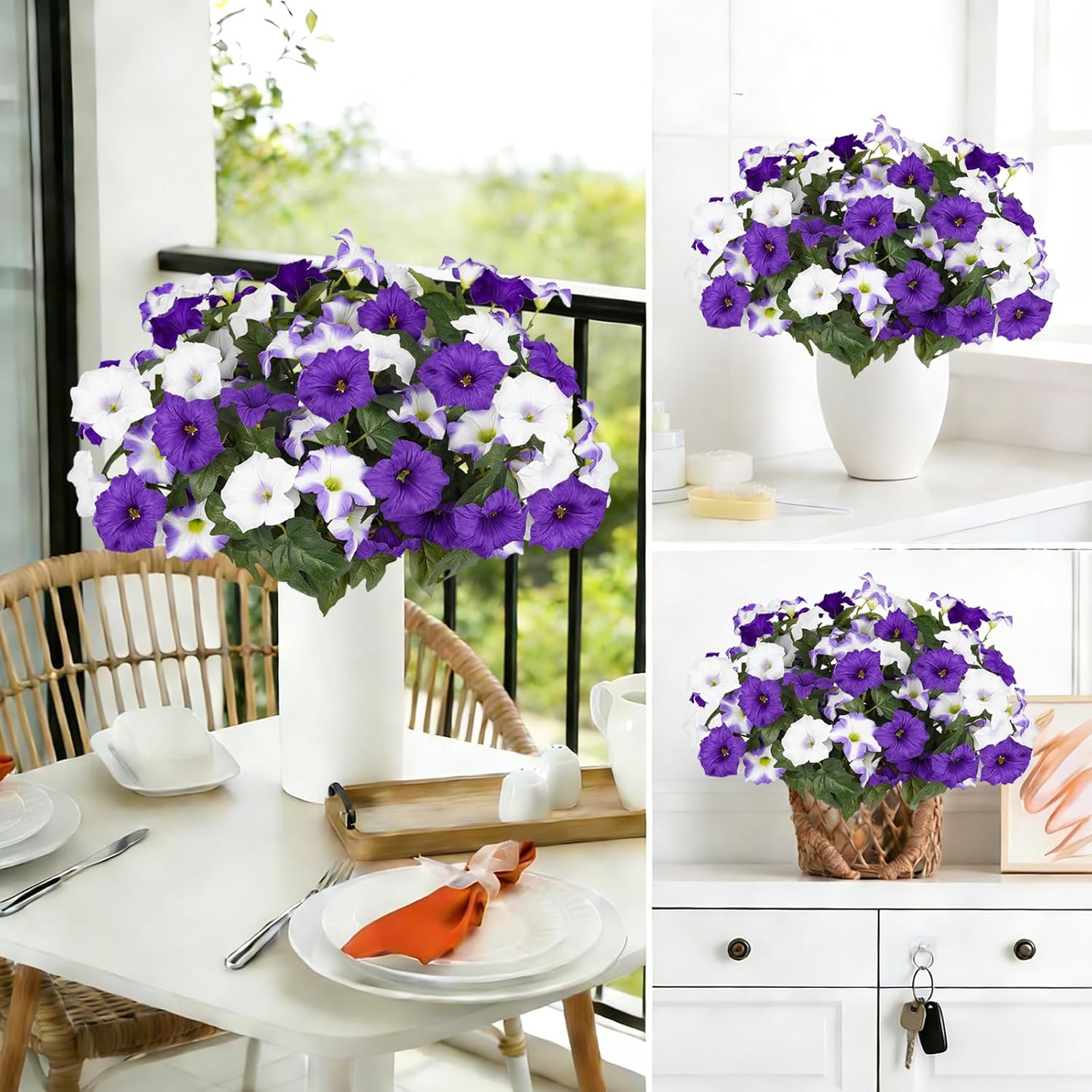 Blue Artificial Flowers - View 4