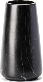 Boho Beige Flower Vase — Marble Black