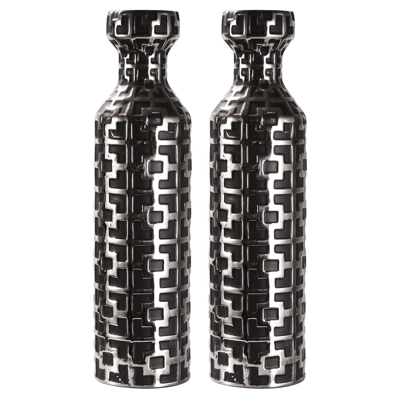 Modern Black Flower Vase — 4"