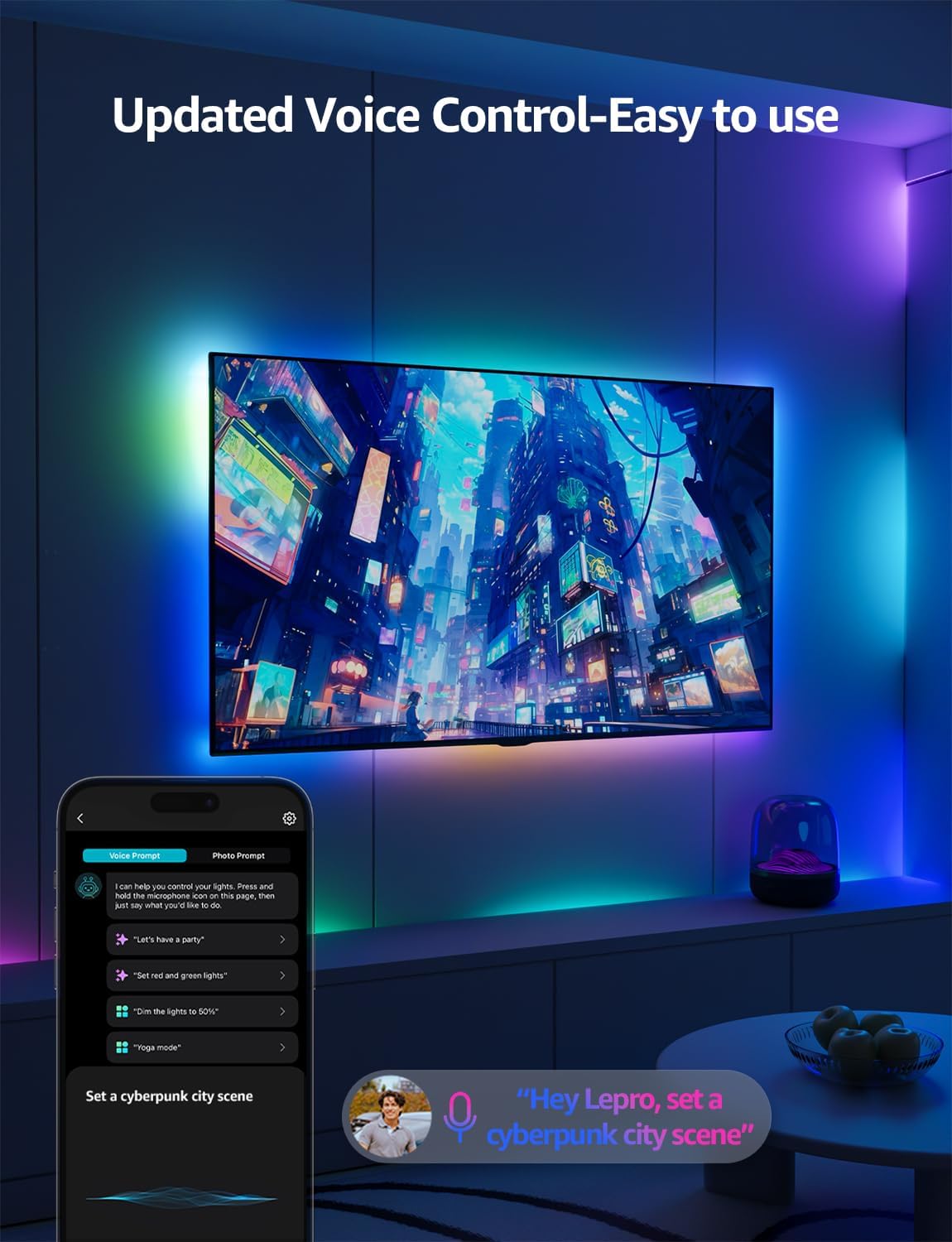 Smart Metal LED Strip Lights - View 3