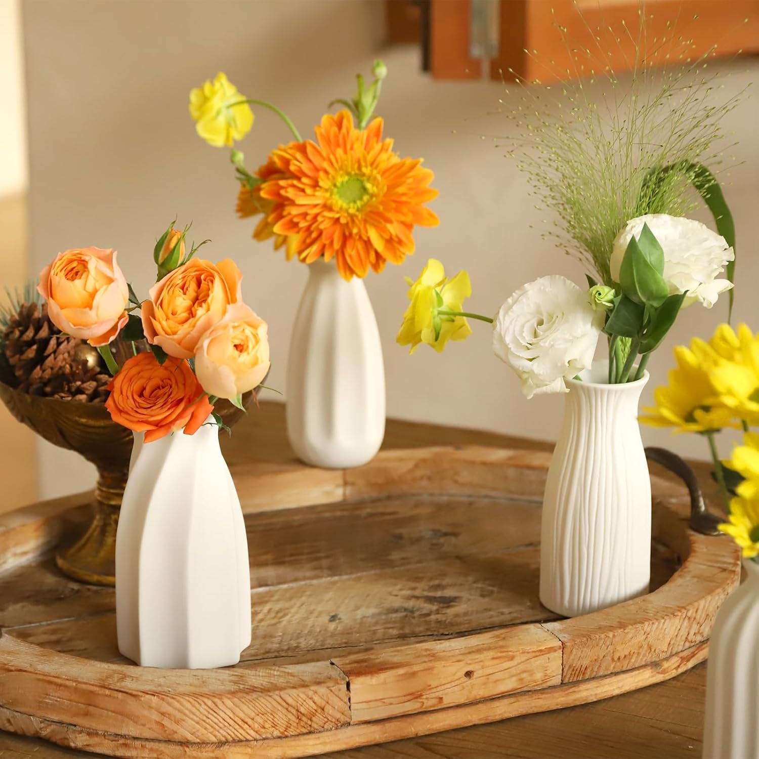 Boho Black Flower Vase — Set of 16 - View 7
