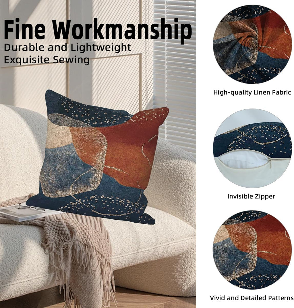 Boho Fabric Throw Pillow Cover — 18" - View 2