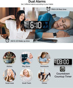 Modern Blue Wall Clock — 16" - View 6