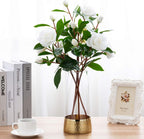 Luxe Beige Flower Vase — 10" - View 3