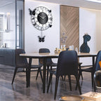 Modern Black Wall Clock — 20" - View 2