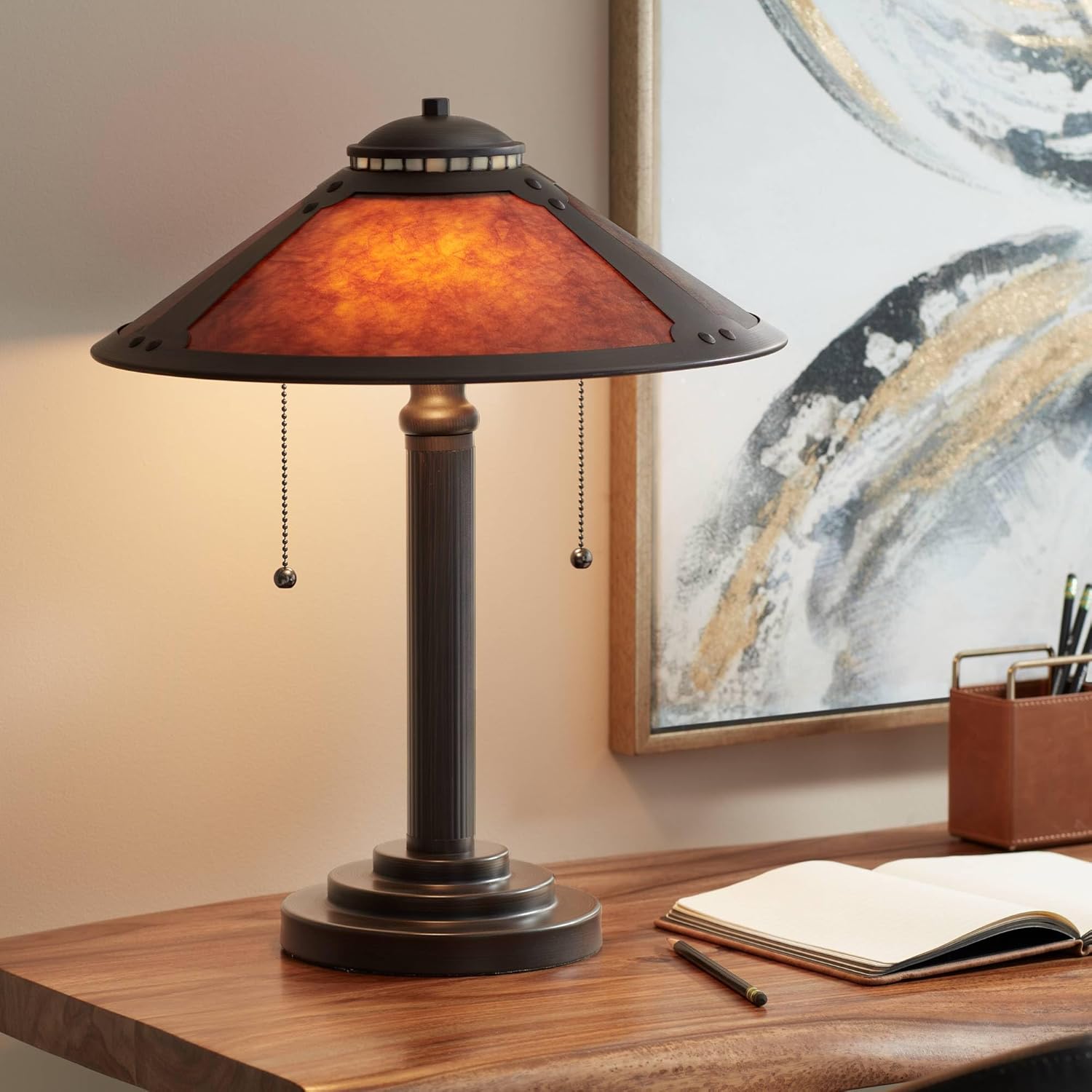 Farmhouse Metal Table Lamp — 2" - View 2