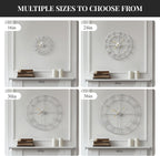 Battery Operated Black Wall Clock — 24" - View 6