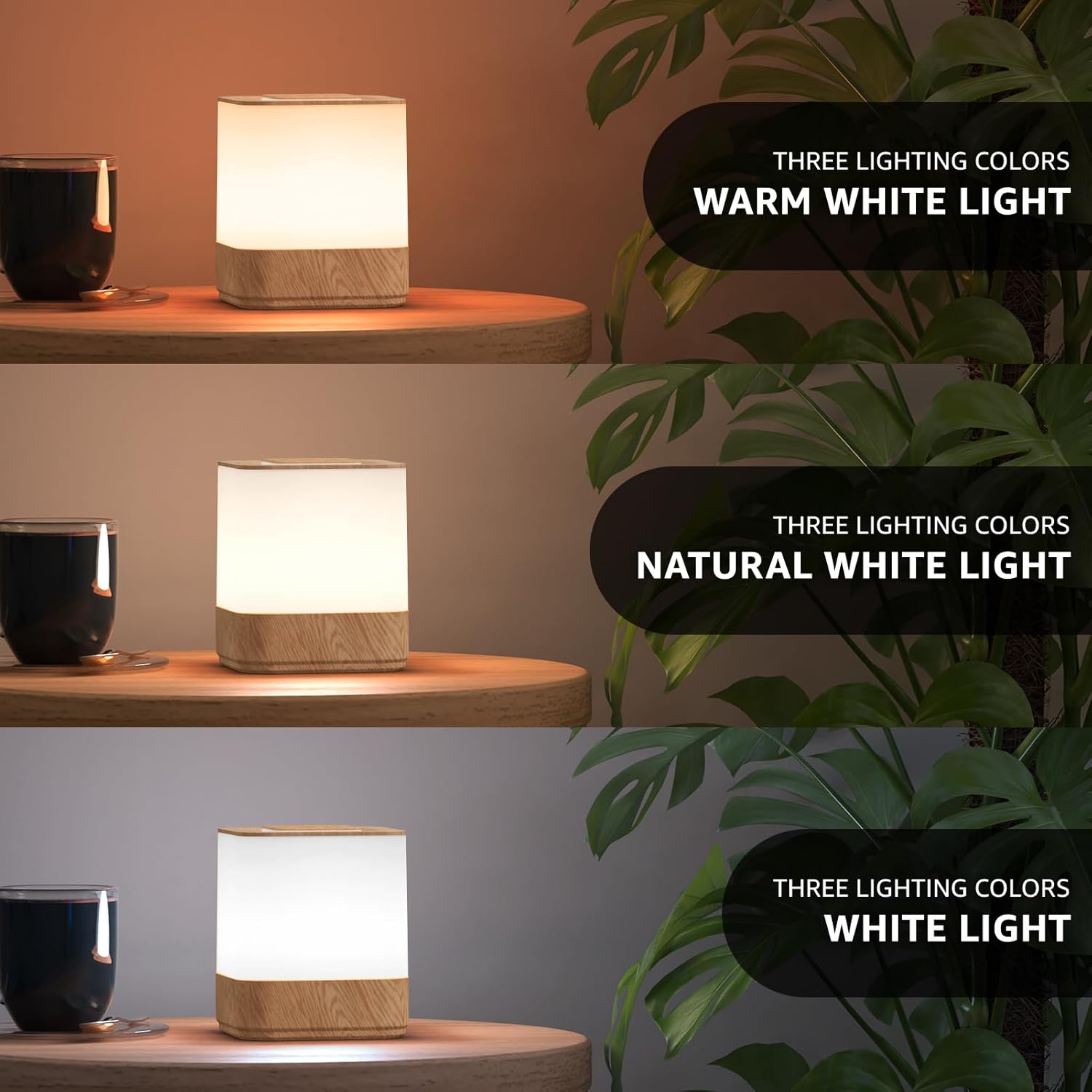 Cordless White Table Lamp - View 2
