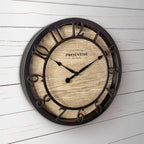 Vintage Farmhouse Gold Wall Clock — 10" - View 2