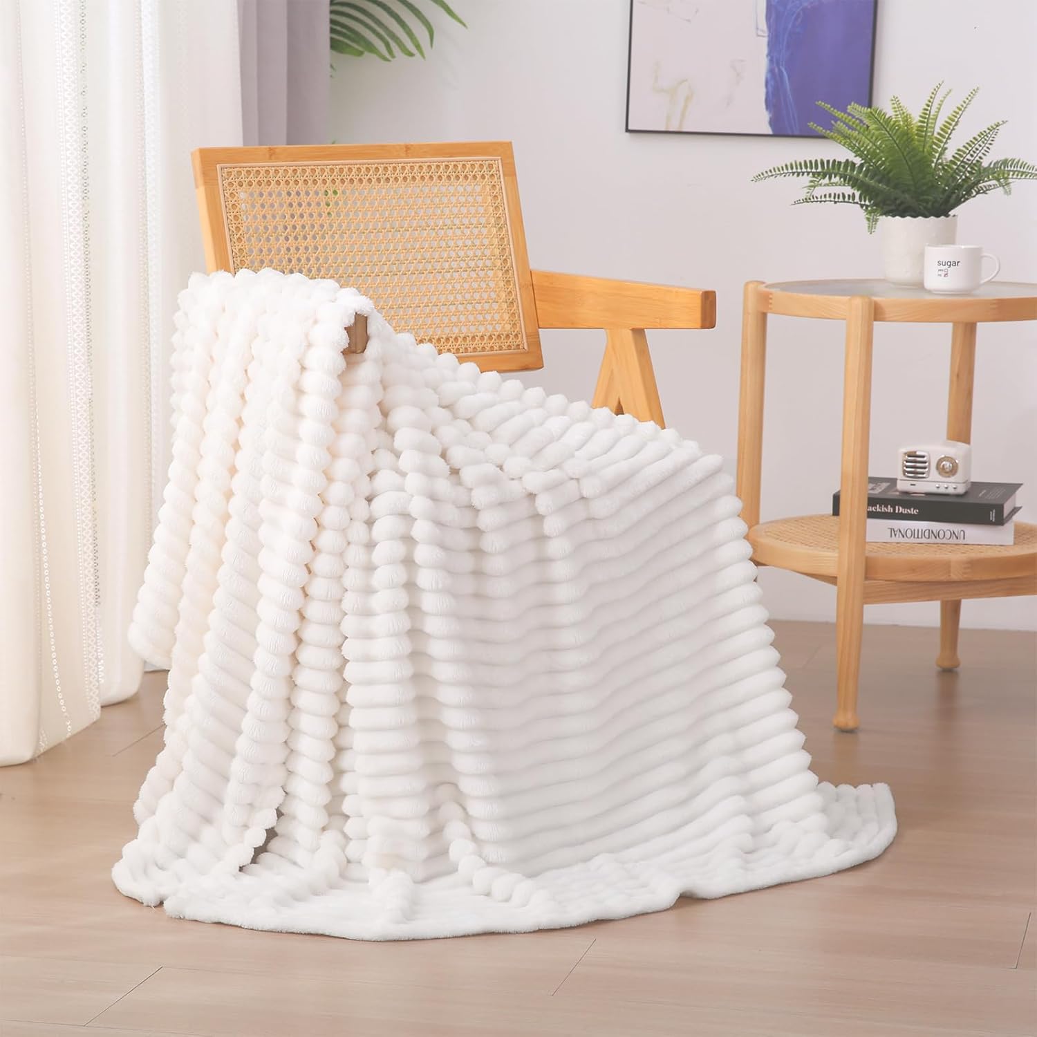 Beige Throw Pillow — 60" — 60×80inch