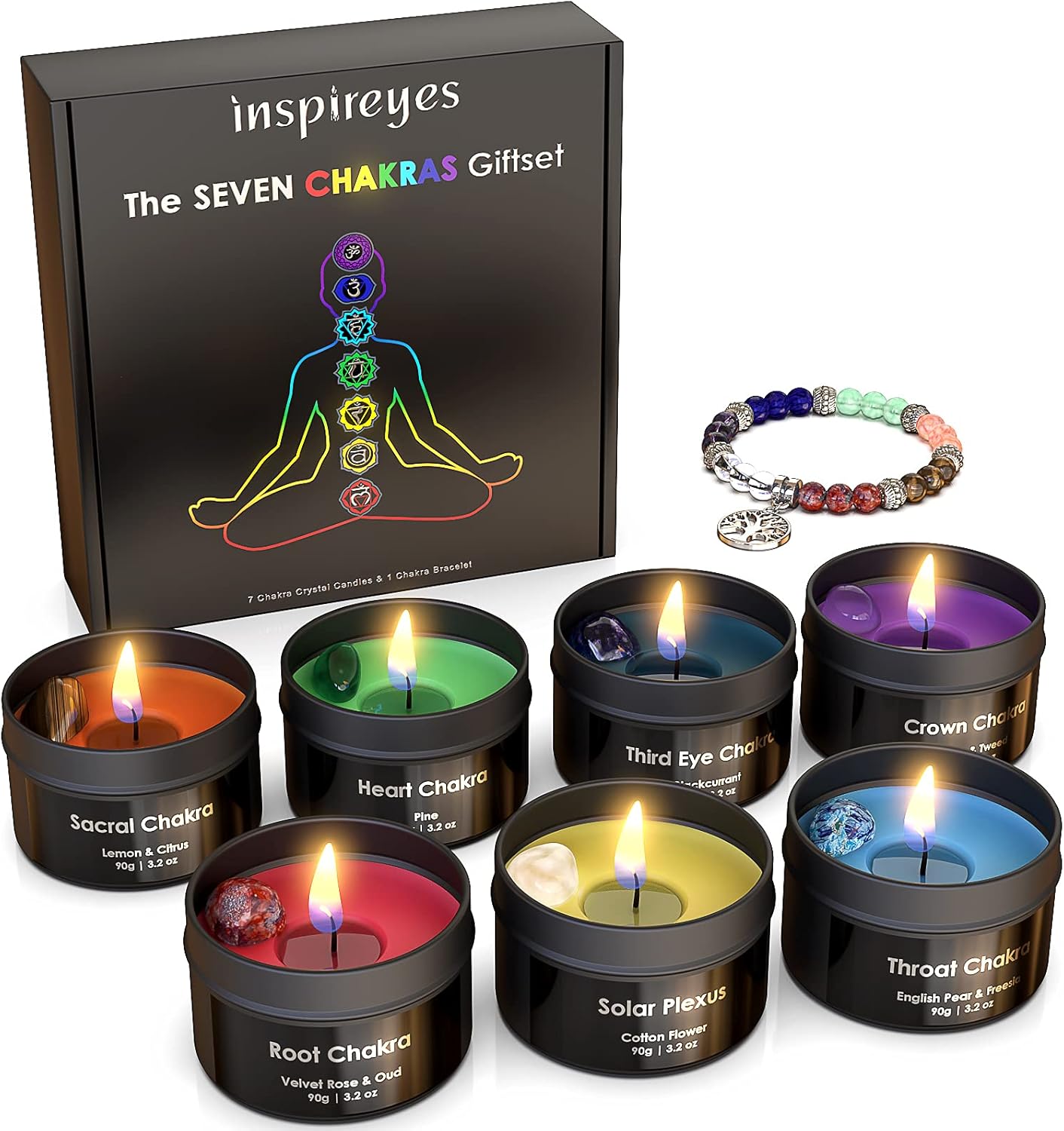 Luxe Glass Scented Candle — 7 Pack