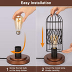 Dimmable Black Bedside Lamp - View 4