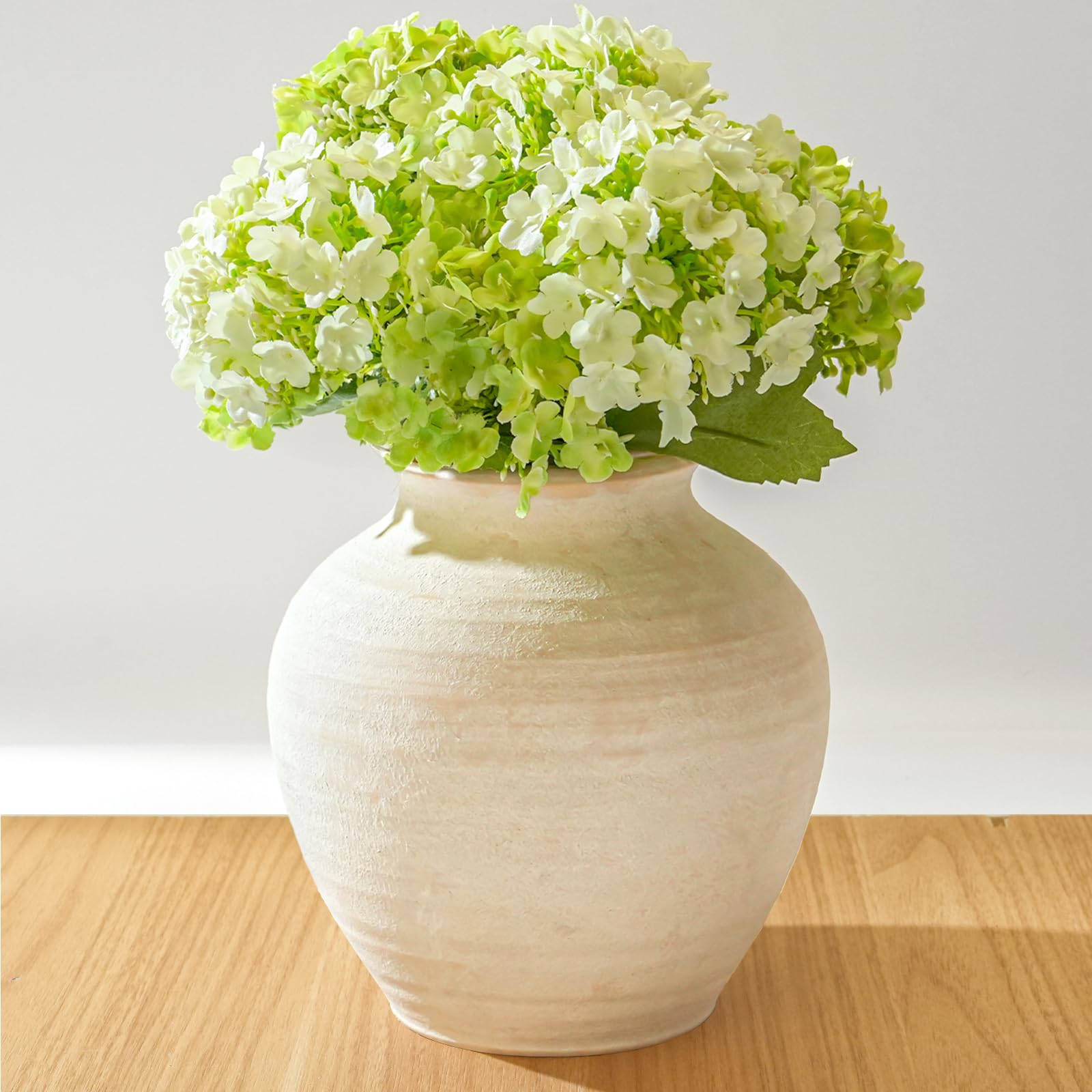 Vintage Boho Beige Flower Vase — 6.2"