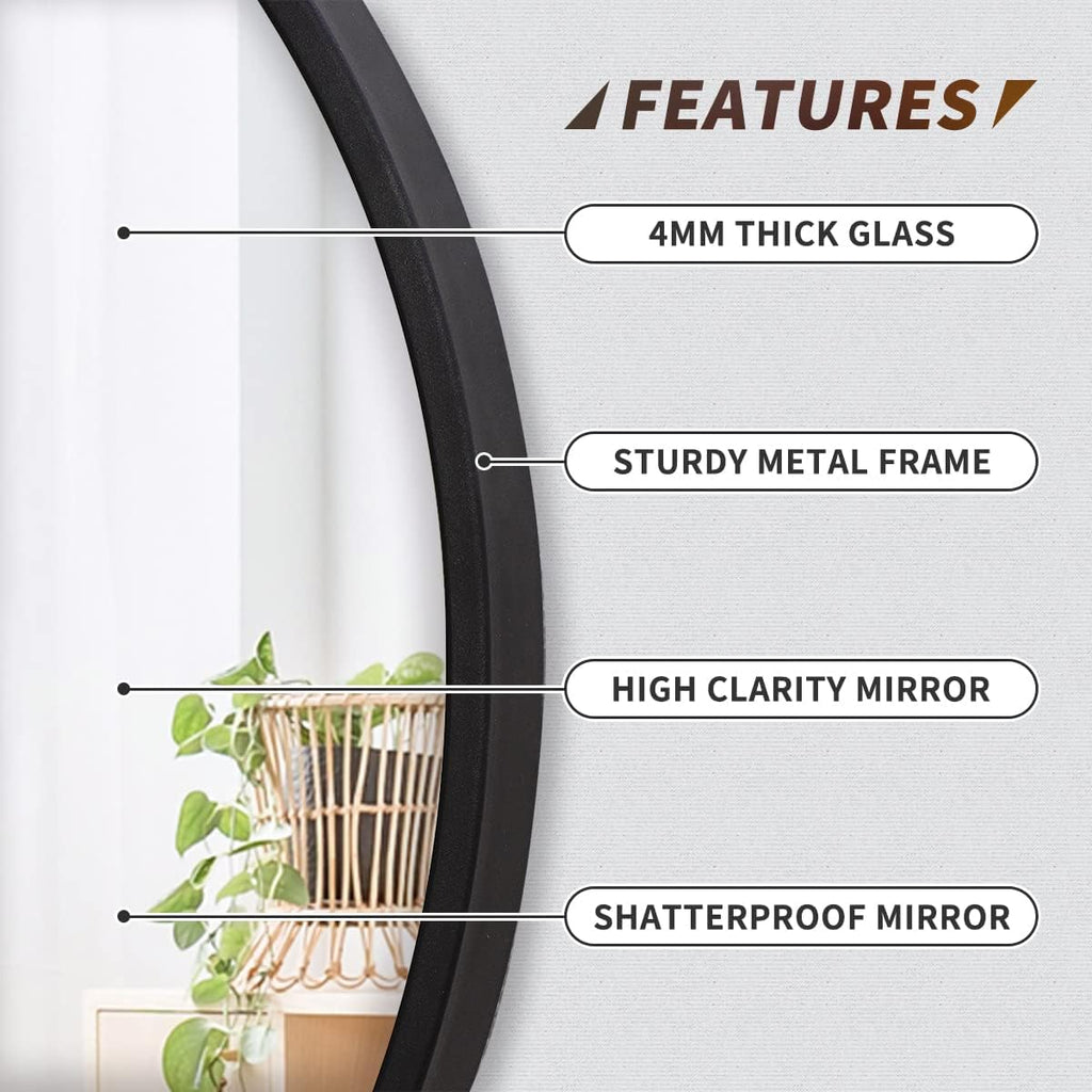 Metal Wall Mirror — 18" - View 5