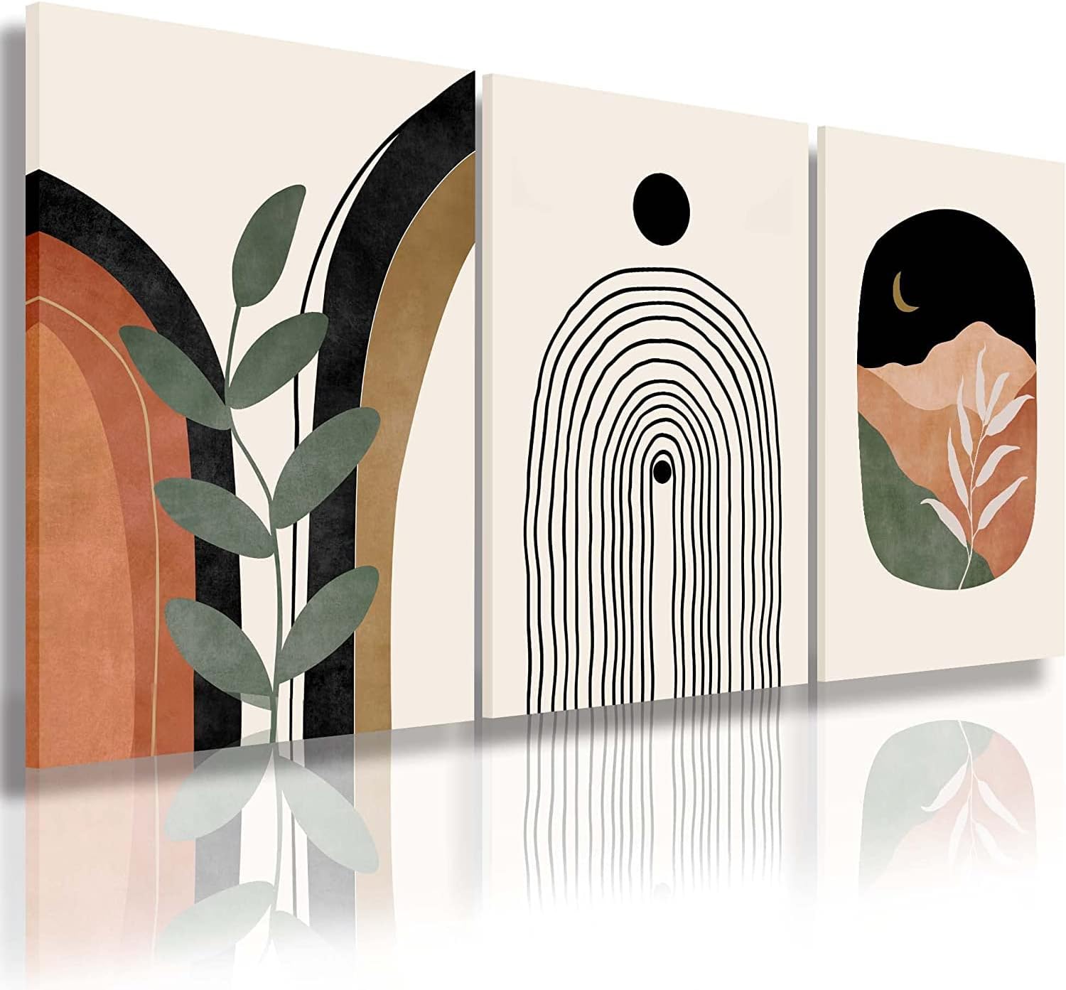 Boho Green Framed Wall Art — 16" — Boho Prints-2