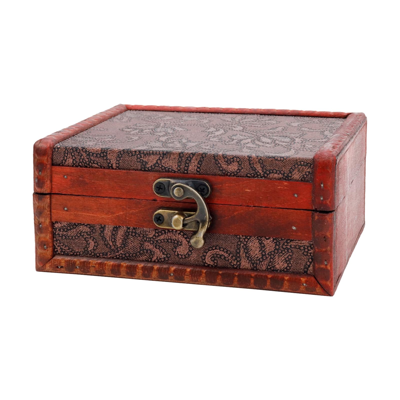 Vintage Wood Storage Basket — 5.71"