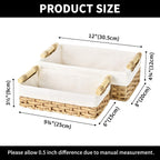Rattan Storage Basket — Set of 2 - View 5