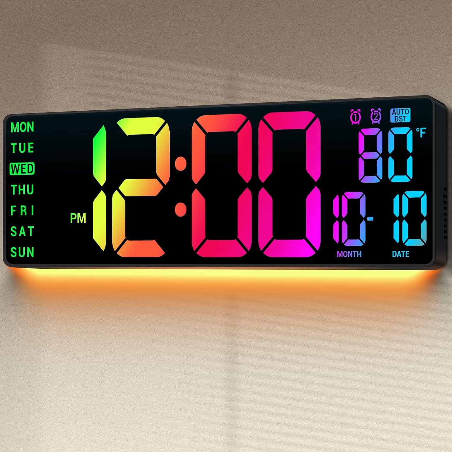 RGB Beige Wall Clock — 16.5" — 16.5 inches